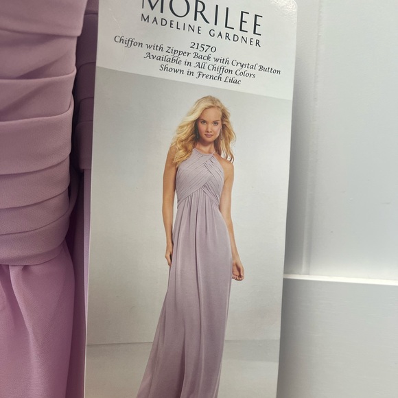 Morilee Madison Gardner Chiffon dress with zipper - Picture 1 of 15